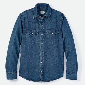 Flint and Tinder Bone Button Western Shirt
